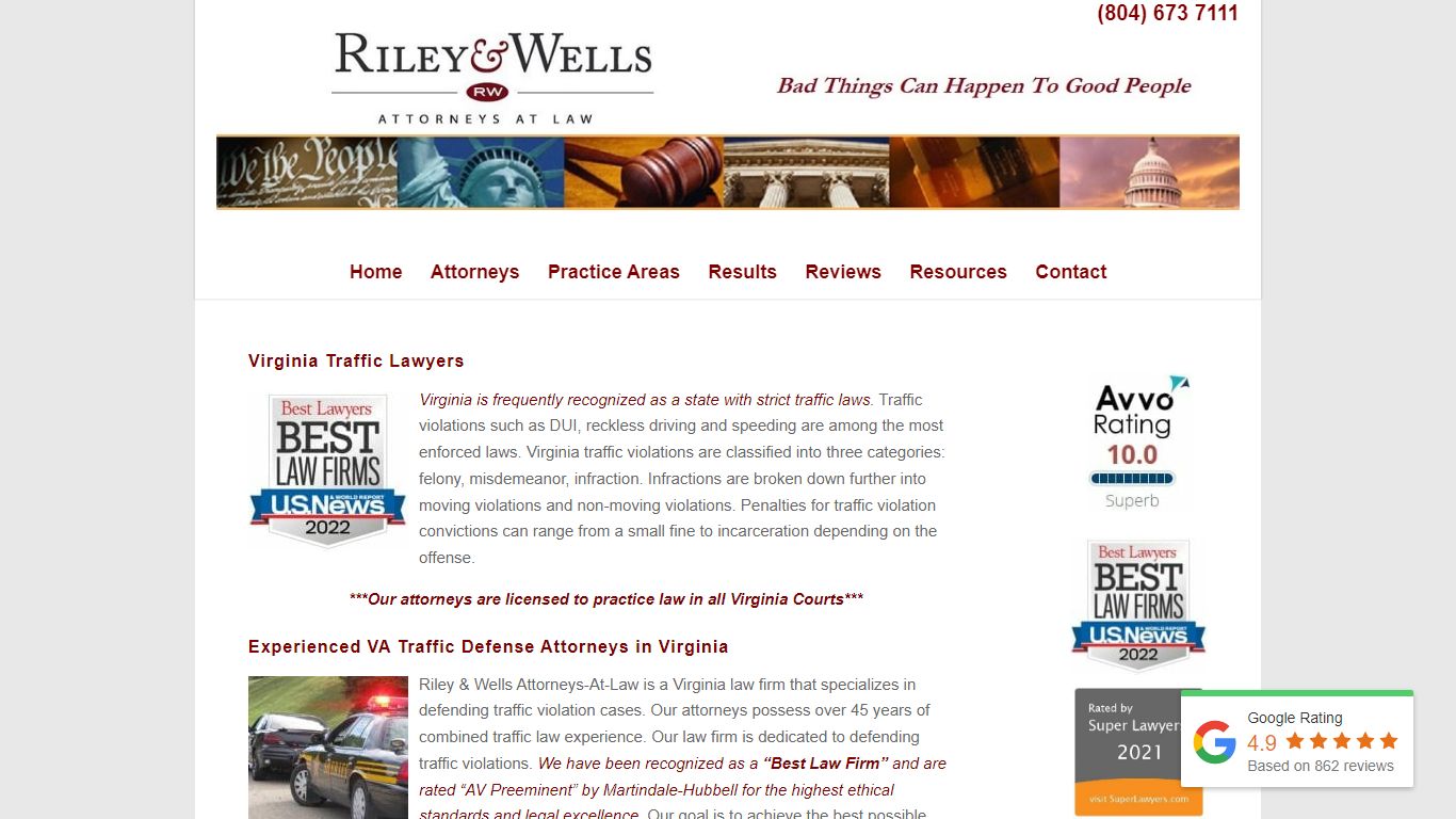 Virginia Traffic Reckless Driving Lawyers 800+ Reviews Riley & Wells