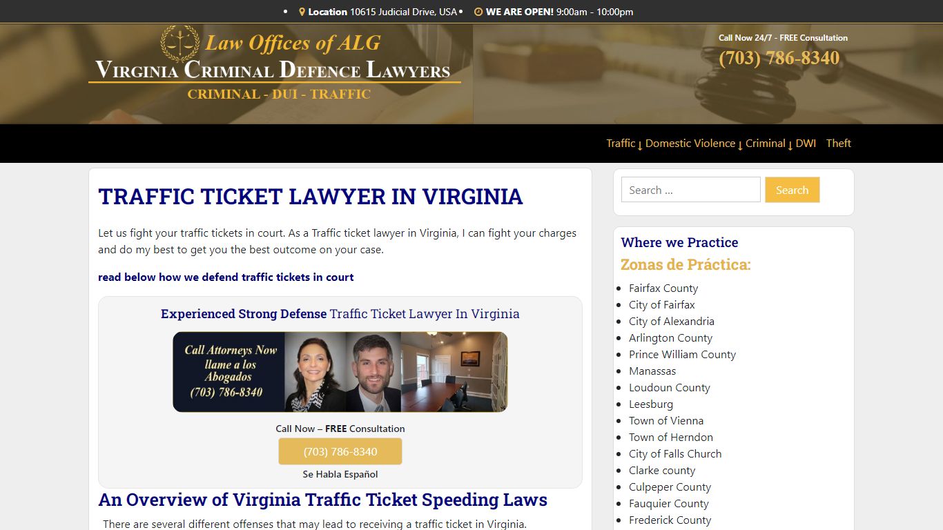Traffic Ticket Lawyer In Virginia | Virginia Traffic Lawyer (18.2-266)