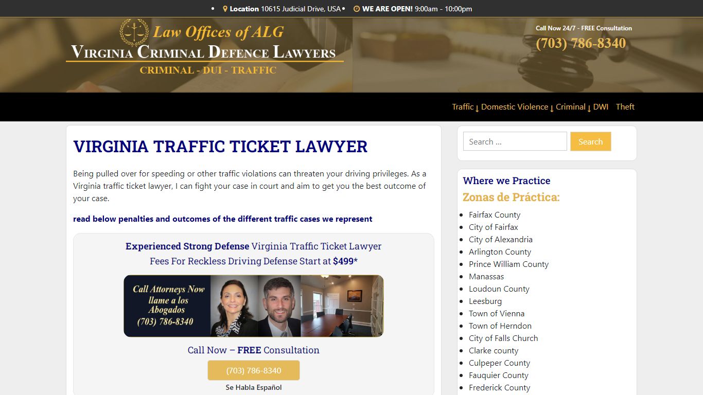 Virginia Traffic Ticket Lawyer | Virginia Traffic Lawyer (18.2-266)